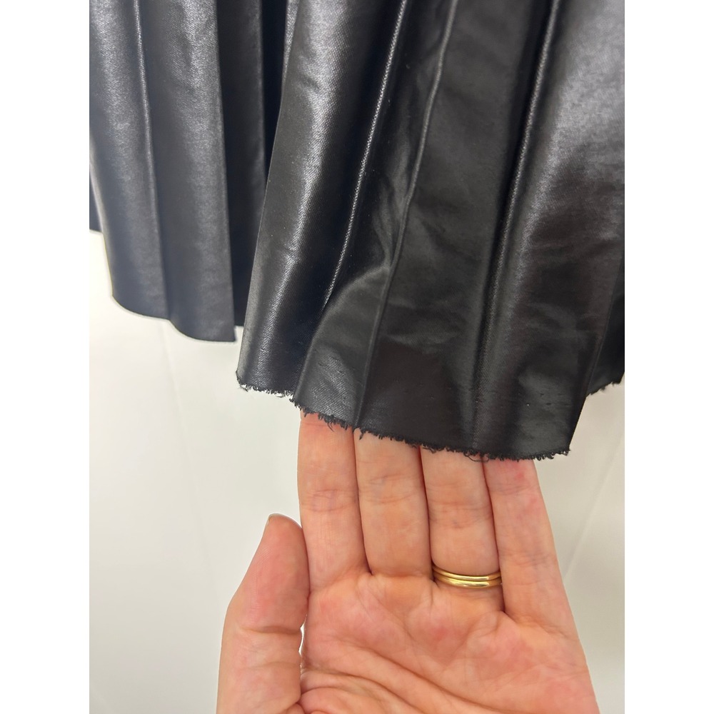 NEW Bardot Rada Pleat Skirt Black Faux Leather Midi Size 6 Retro‎ edgy statement - Picture 8 of 8